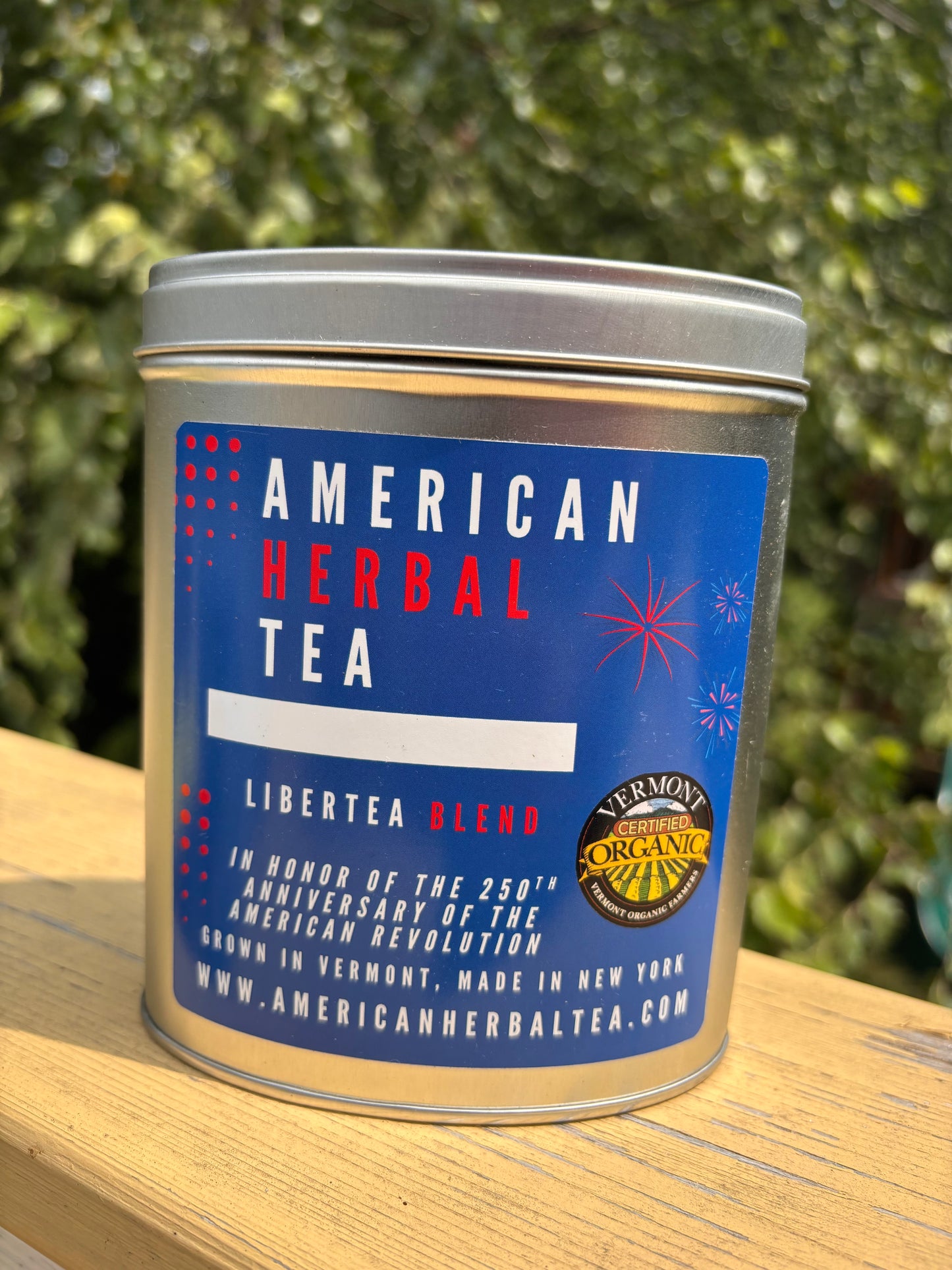 Libertea: lemon balm, raspberry leaf, spearmint, burdock
