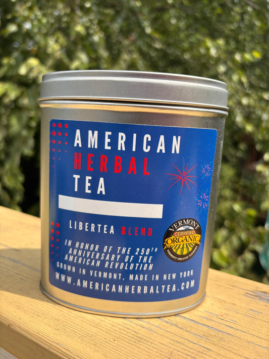 Libertea: lemon balm, raspberry leaf, spearmint, burdock