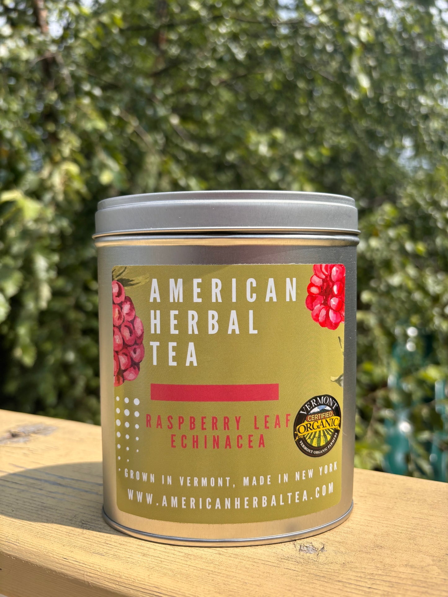 Raspberry Leaf Echinacea Tea - Large Tea Tin